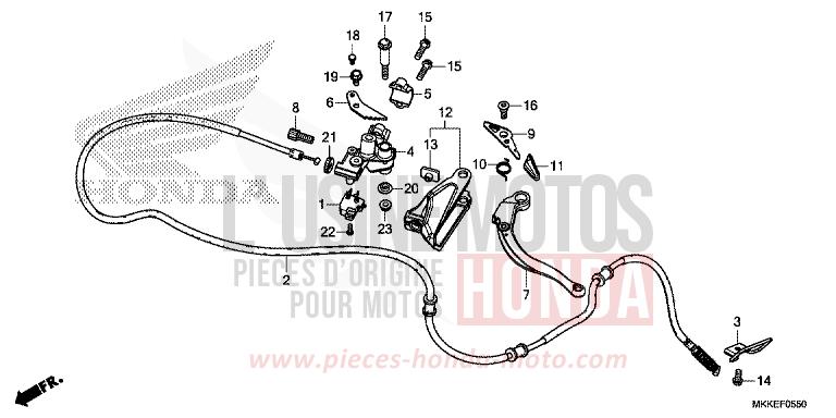 HANDBREMSHEBEL von Africa Twin PEARL GLARE WHITE (NHB53HB) von 2019